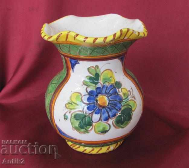 18th Century Vase Majolica Italy