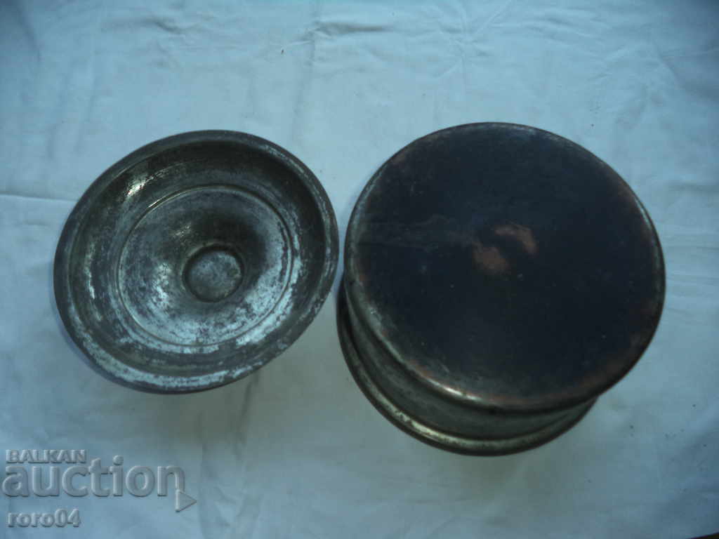 OLD COPPER SUGAR WITH LID - 5 OLD COPPER SUGAR WITH LID - 5
