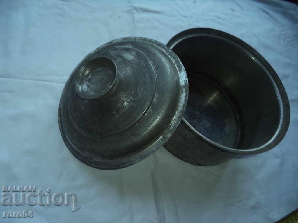 OLD COPPER SUGAR WITH LID - 6 OLD COPPER SUGAR WITH LID - 6