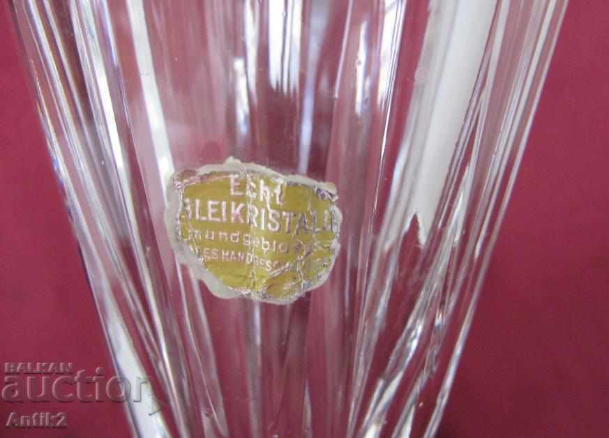 Auction Art Deco Crystal Glass Vase Germany Auction Art Deco Crystal Glass Vase Germany