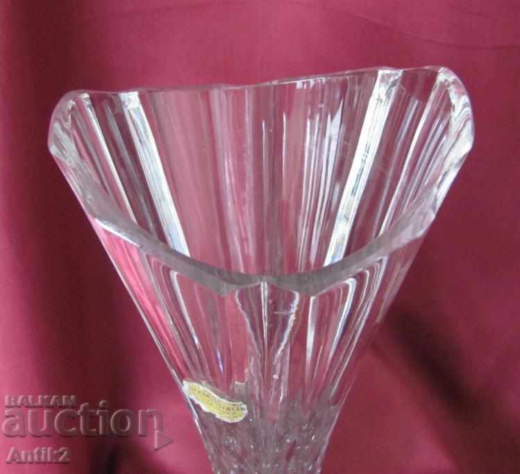 Art Deco Crystal Glass Vase Germany - 5 Art Deco Crystal Glass Vase Germany - 5
