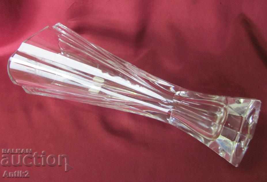 Art Deco Crystal Glass Vase Germany - 6 Art Deco Crystal Glass Vase Germany - 6