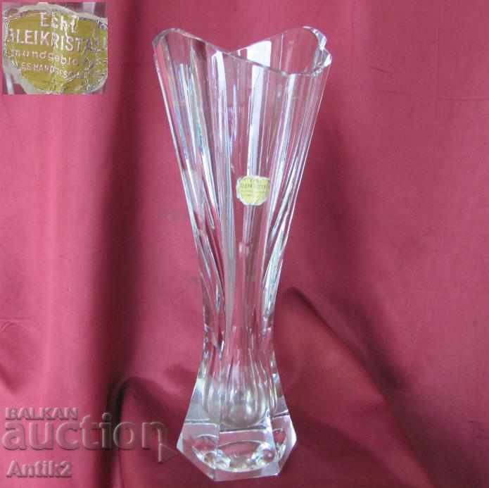 Vază de cristal din sticlă Art Deco Germania