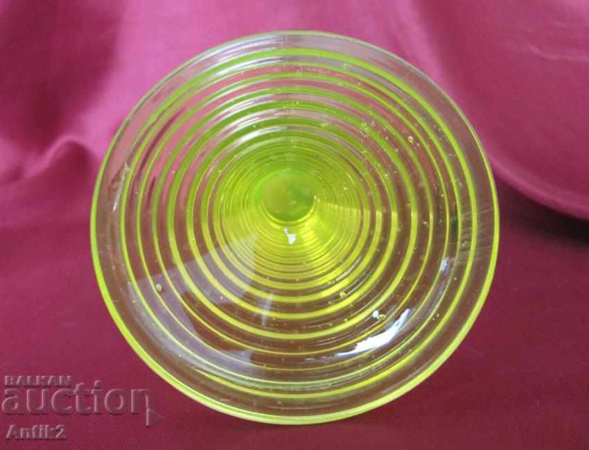 Антикварна Арт Деко Ораниум Кристално Стъкло Чаша - 5 Антикварна Арт Деко Ораниум Кристално Стъкло Чаша - 5