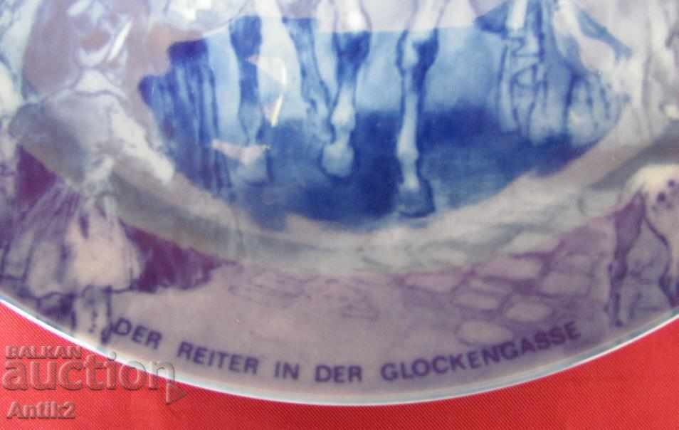 Παράδοση 50s 4711 Πορσελάνη πλάκα επετείου AISER σπάνια Παράδοση 50s 4711 Πορσελάνη πλάκα επετείου AISER σπάνια