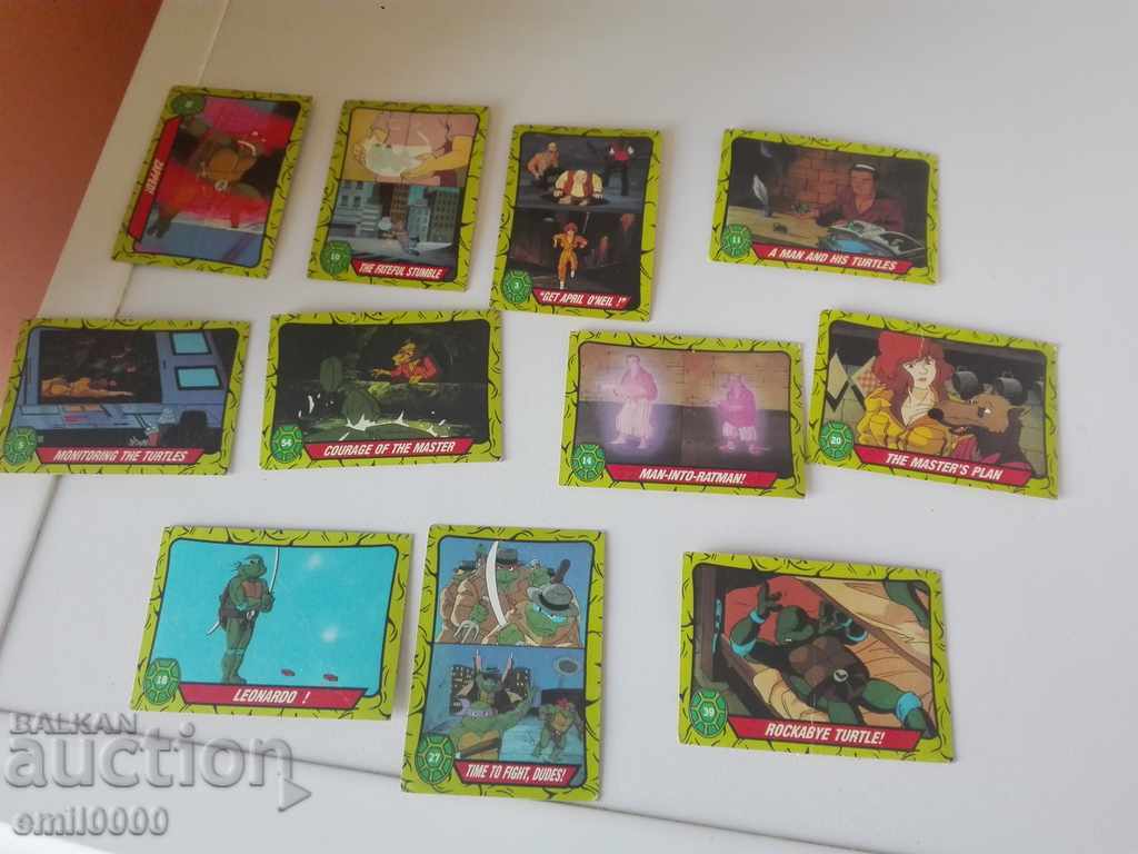 Κάρτες για χελώνες Ninja.