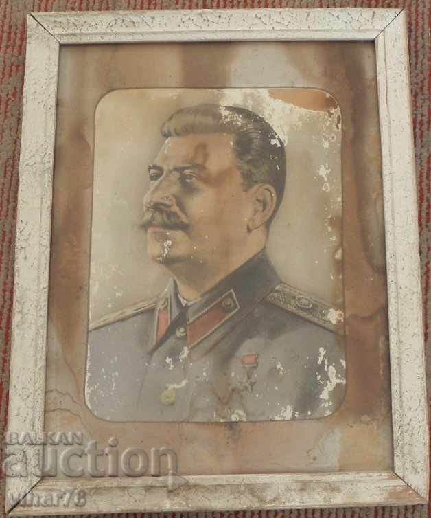 ΠΑΛΑΙΑ ΕΙΚΟΝΑ-ΛΙΘΟΓΡΑΦΙΑ-ΠΟΡΤΡΕΤΟ ΤΟΥ ΣΤΑΛΙΝ ΣΕ ΚΟΡΝΙΖΟ - 5 ΠΑΛΑΙΑ ΕΙΚΟΝΑ-ΛΙΘΟΓΡΑΦΙΑ-ΠΟΡΤΡΕΤΟ ΤΟΥ ΣΤΑΛΙΝ ΣΕ ΚΟΡΝΙΖΟ - 5