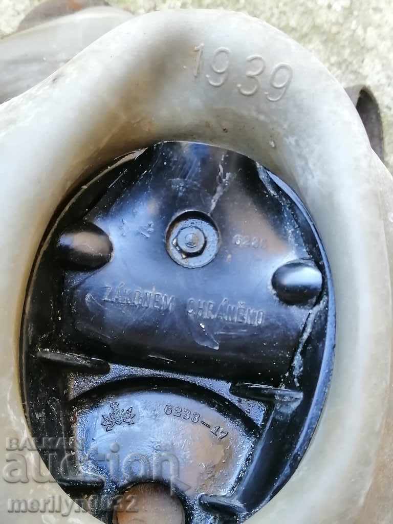 Mască de gaz Mască de gaz Central Bulgaria Hema Sofia 1939 WW2 - 7 Mască de gaz Mască de gaz Central Bulgaria Hema Sofia 1939 WW2 - 7