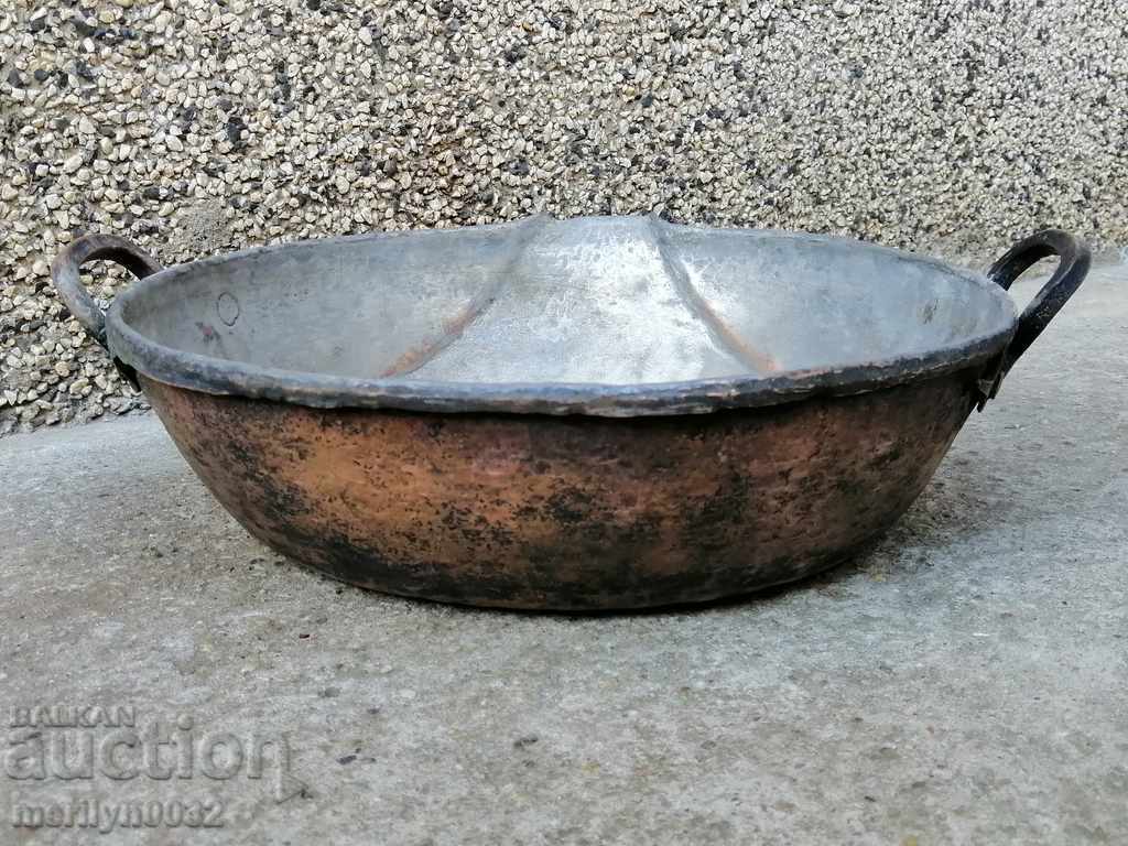 Tavă de cupru, vas de uz casnic, cupru, albastru cu preț € 65.73 | 128.56 BGN