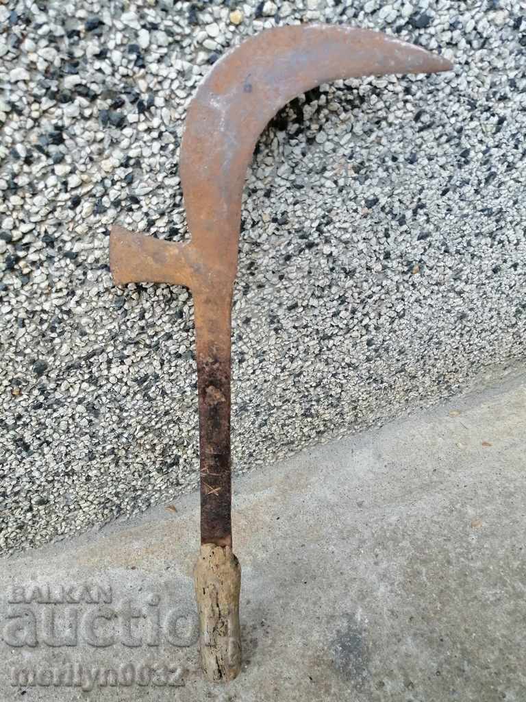 Old hand forged hammer, wrought iron blade - 5 Old hand forged hammer, wrought iron blade - 5