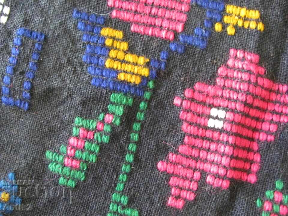 Delivery of 19th Century Hand Woven and Embroidered Carpet, Pillow Delivery of 19th Century Hand Woven and Embroidered Carpet, Pillow