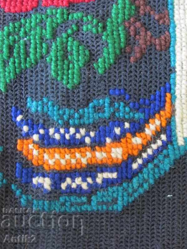 19th Century Hand embroidered Tapestry woolen thread - 6 19th Century Hand embroidered Tapestry woolen thread - 6