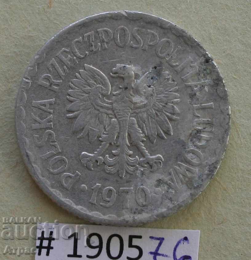 1 zloty 1970 Polonia cu preț € 0.26 | 0.51 BGN