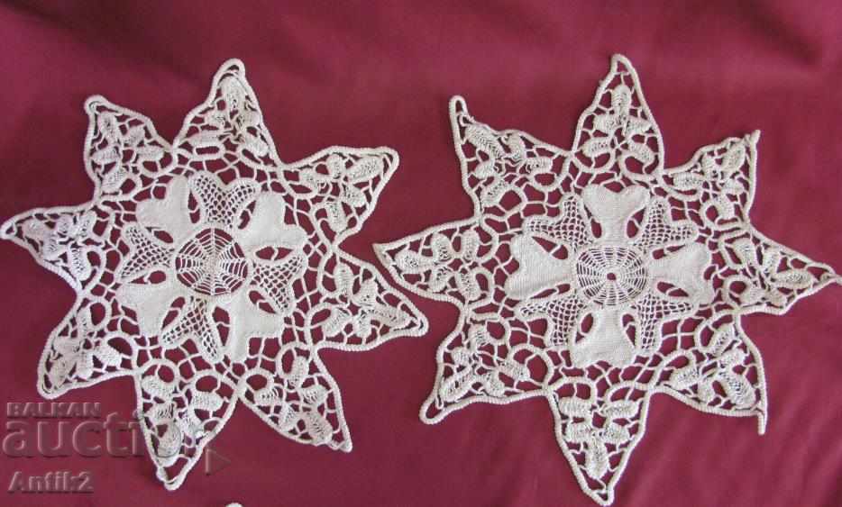 Auction 19th Century 4 Pieces Hand Knitted Strips Auction 19th Century 4 Pieces Hand Knitted Strips