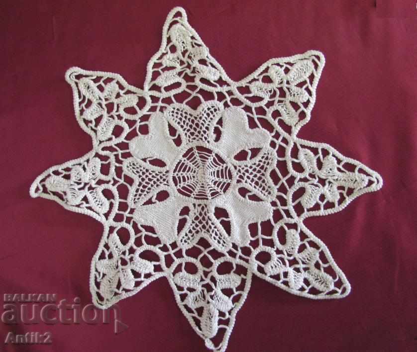 19th Century 4 Pieces Hand Knitted Strips - 6 19th Century 4 Pieces Hand Knitted Strips - 6