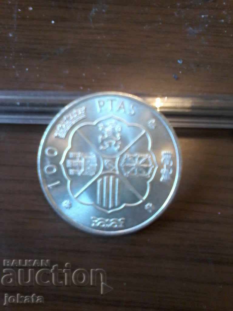 100 pesetas silver
