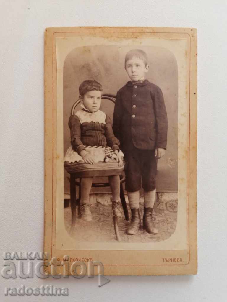 Снимка картон фотография О. Марколеско Плевен