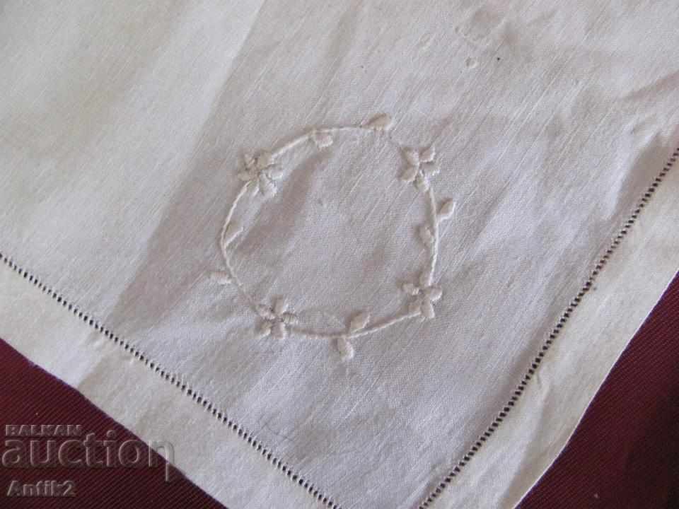 19th Century Hand Sewn Cotton Bags with 2 Towels - 5