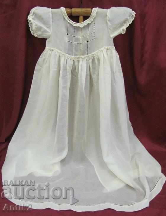 Rochie de copii din mătase din secolul 19