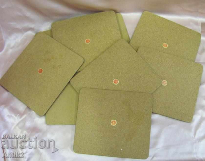 Old Cork Pads England PIMPERNEL - 7 Old Cork Pads England PIMPERNEL - 7