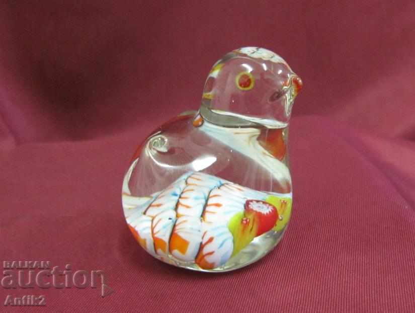 Old Morano Crystal Glass Figurine - Chicken with price 140.00 BGN | € 71.58