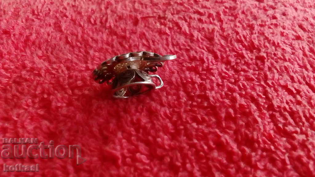 Old silver pendant filigree cup spoon saucer coffee - 6 Old silver pendant filigree cup spoon saucer coffee - 6