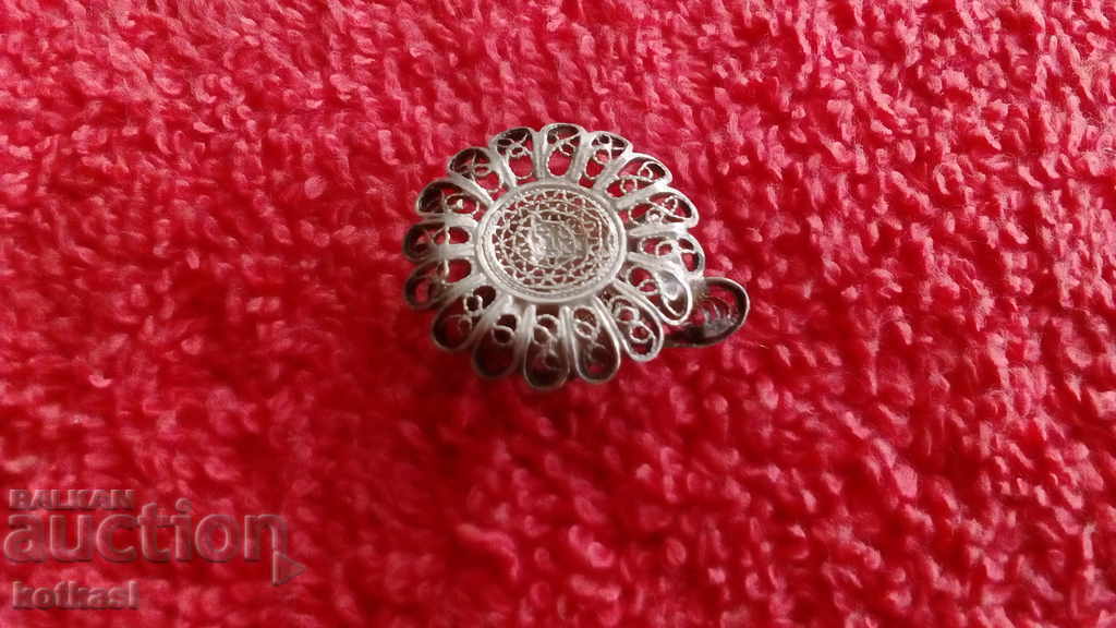 Old silver pendant filigree cup spoon saucer coffee - 7 Old silver pendant filigree cup spoon saucer coffee - 7