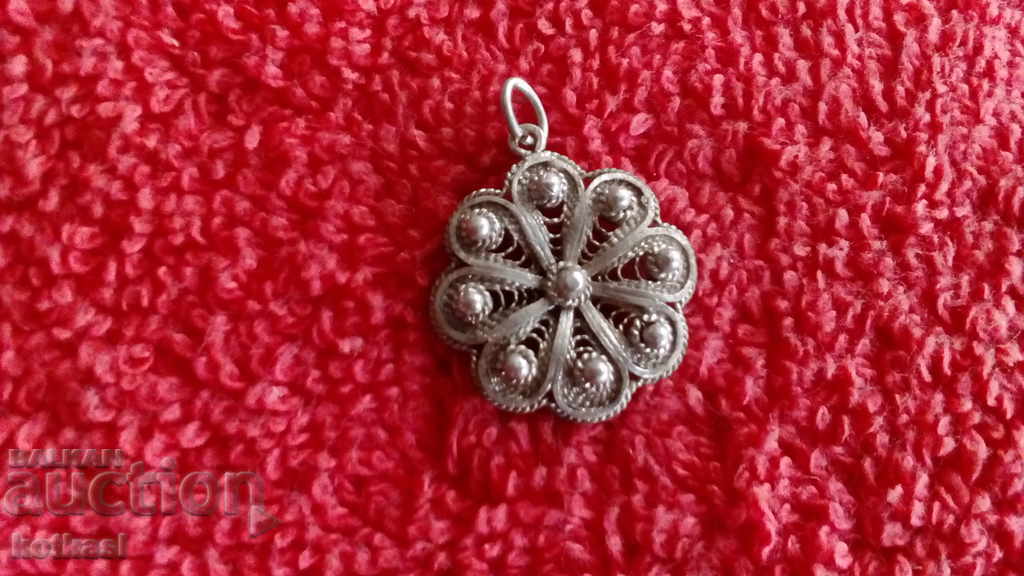 Very old silver filigree pendant with price 35.50 BGN | € 18.15 Very old silver filigree pendant with price 35.50 BGN | € 18.15