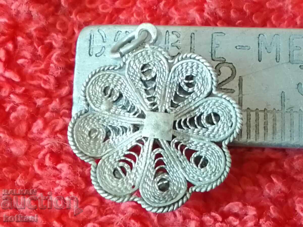 Very old silver filigree pendant with price € 19.00 | 37.16 BGN Very old silver filigree pendant with price € 19.00 | 37.16 BGN
