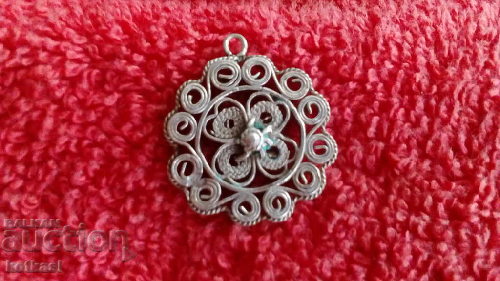 Old silver filigree pendant with price 35.50 BGN | € 18.15