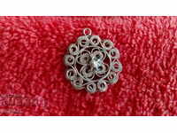 Old silver filigree pendant