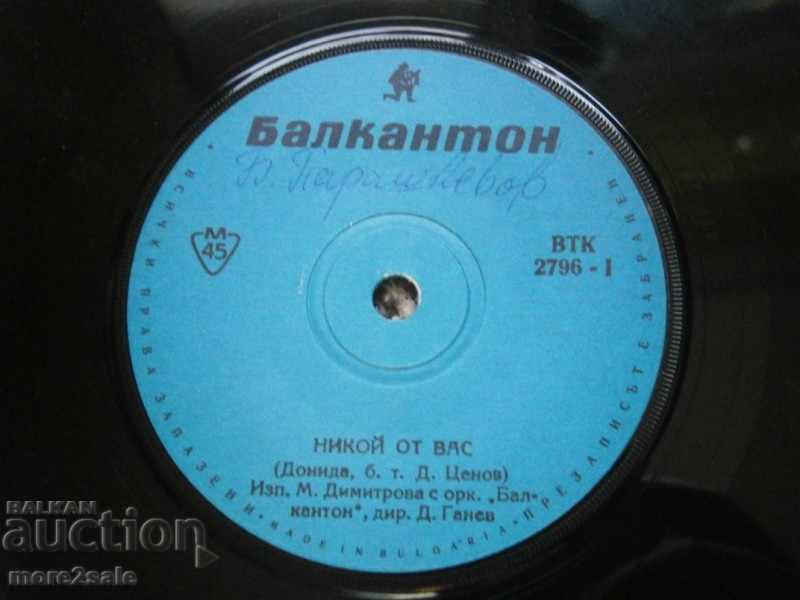 M. DIMITROVA / GRETA GANCHEVA - small plate - VTK 2796 with price 2.00 BGN | € 1.02 M. DIMITROVA / GRETA GANCHEVA - small plate - VTK 2796 with price 2.00 BGN | € 1.02