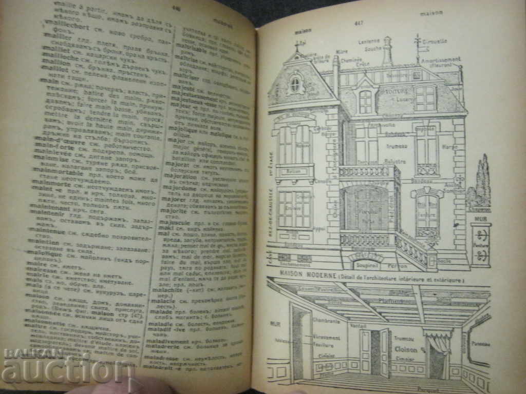 Delivery of Antiquarian book. French - Bulgarian dictionary. 1943 Delivery of Antiquarian book. French - Bulgarian dictionary. 1943