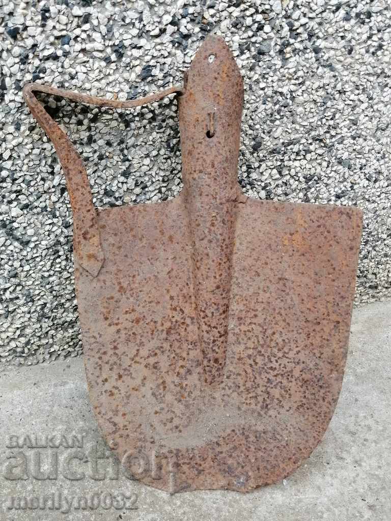 Old straight shovel, wrought iron with price 41.00 BGN | € 20.96 Old straight shovel, wrought iron with price 41.00 BGN | € 20.96