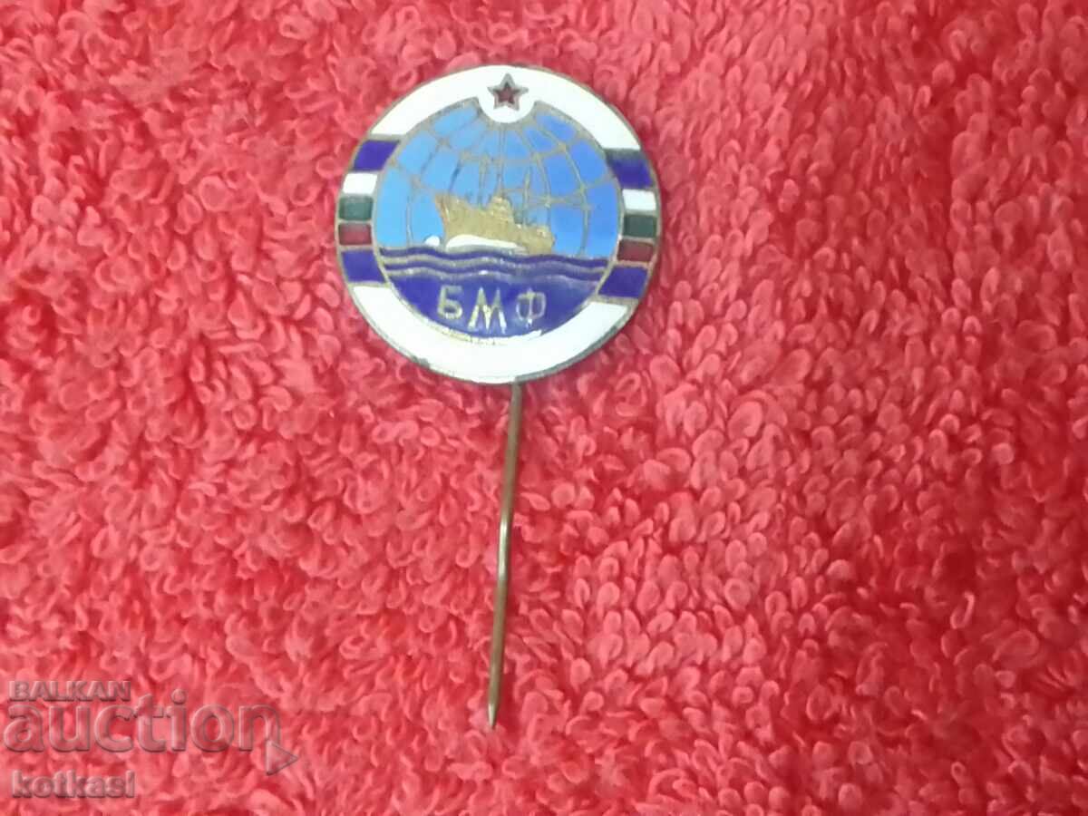 Auction Old social sign badge bronze pin enamel BMF Auction Old social sign badge bronze pin enamel BMF