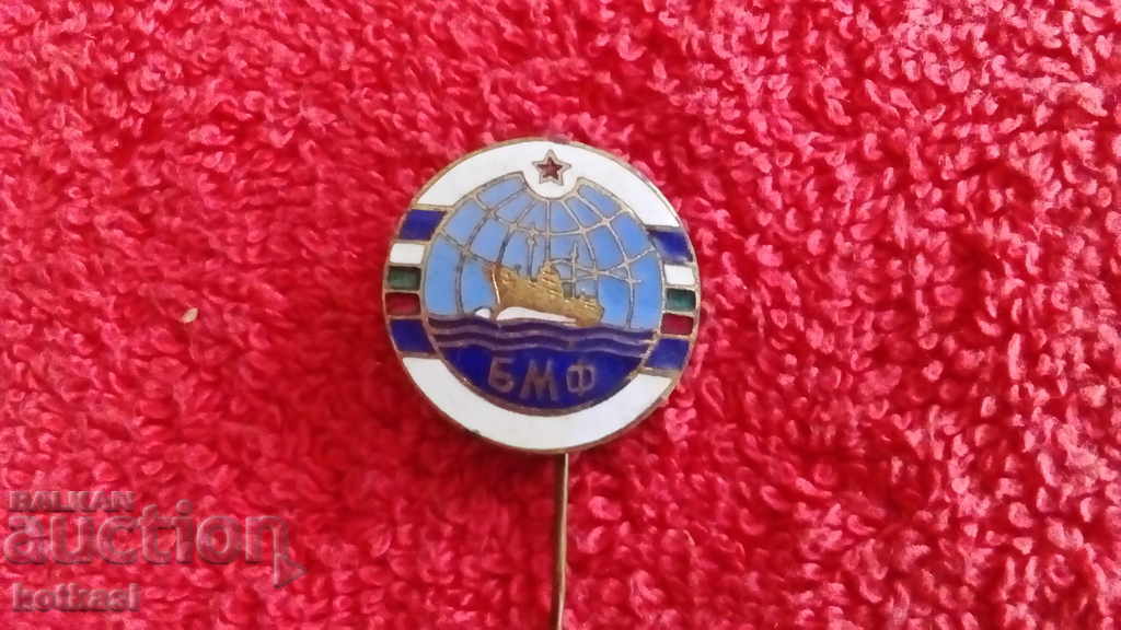 Old social sign badge bronze pin enamel BMF - 5 Old social sign badge bronze pin enamel BMF - 5