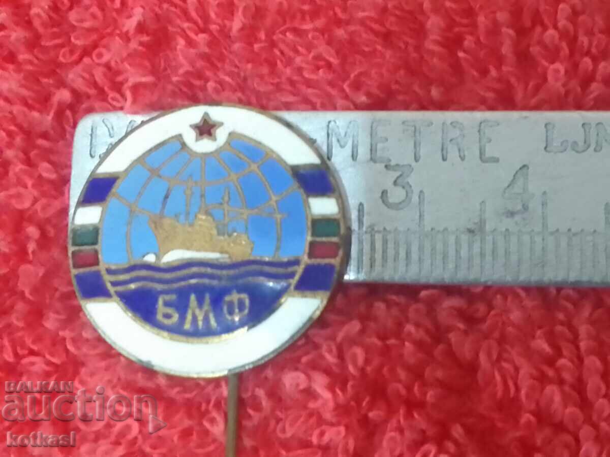 Old social sign badge bronze pin enamel BMF Old social sign badge bronze pin enamel BMF
