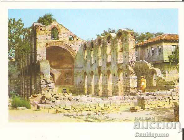 Carte poștală Biserica Nessebar Bulgaria Vechea Metropolis 4 *
