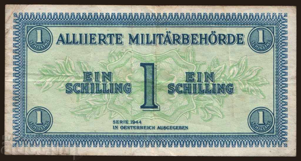 1 Schilling Allied Forces Austria 1944 World War II