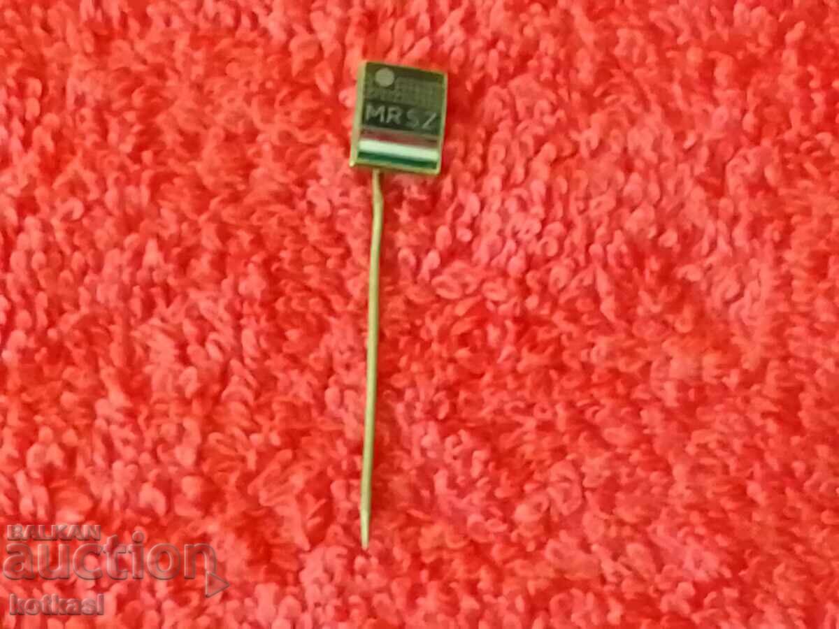 Auction Old solid bronze pin badge Volleyball Hungary Auction Old solid bronze pin badge Volleyball Hungary