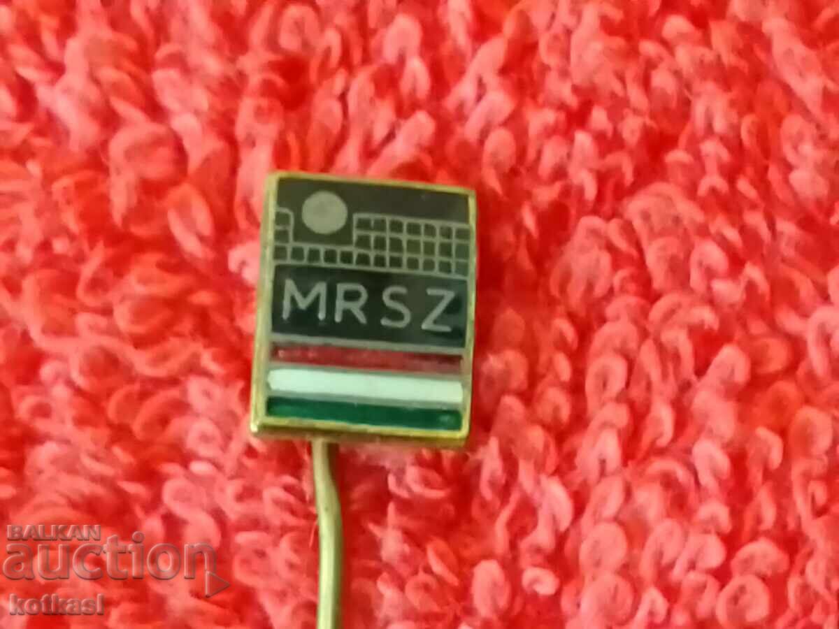 Old solid bronze pin badge Volleyball Hungary - 6 Old solid bronze pin badge Volleyball Hungary - 6