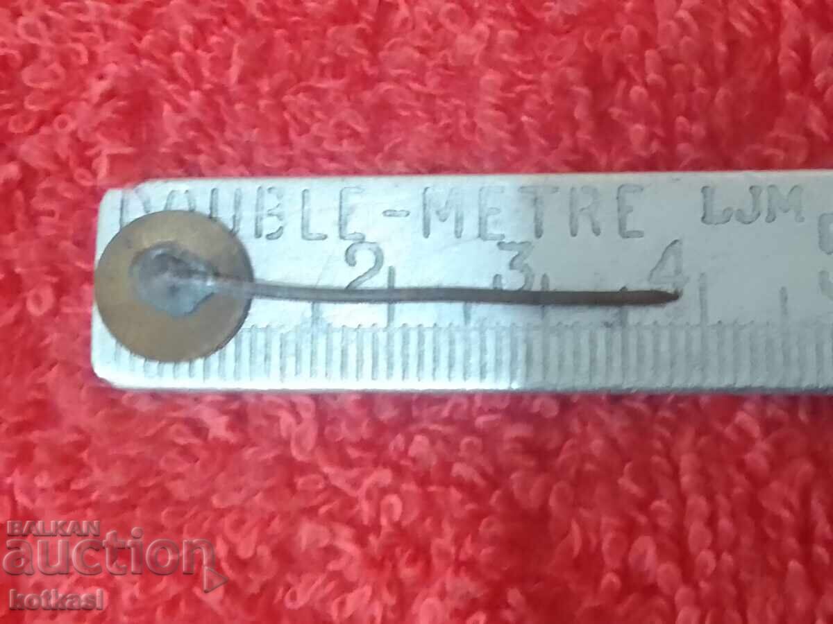 Old badge bronze pin enamel A with price 5.50 BGN | € 2.81 Old badge bronze pin enamel A with price 5.50 BGN | € 2.81
