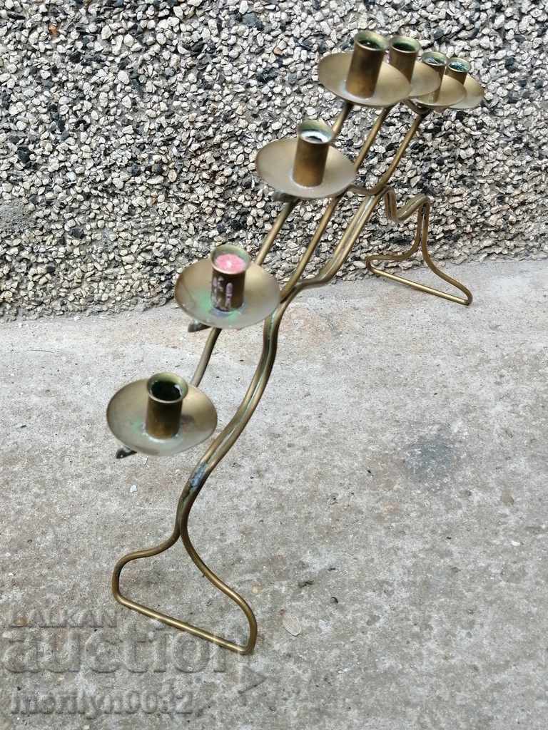 Стар свещник месинг свещ минора с цена 59.00 лв. | € 30.17 Стар свещник месинг свещ минора с цена 59.00 лв. | € 30.17