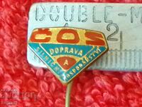 Old Solid Bronze DOPRAVA Pin Badge