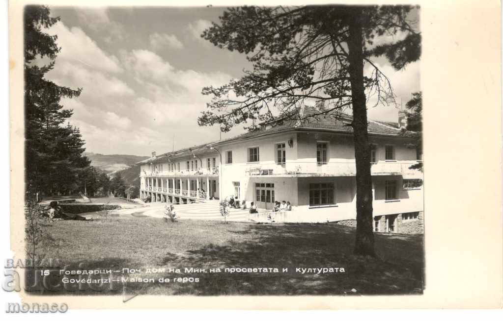 Old Postcard - Govedartsi, Holiday Home of Enlightenment