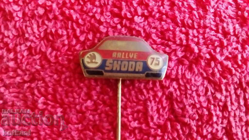 Δημοπρασία Παλιό μασίφ σήμα μπρούτζινη καρφίτσα Skoda RALLYE SKODA 75 Δημοπρασία Παλιό μασίφ σήμα μπρούτζινη καρφίτσα Skoda RALLYE SKODA 75