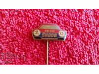 Old massive Skoda RALLYE SKODA 75 bronze pin badge