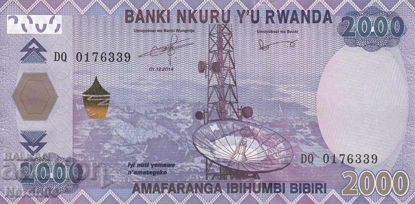 2000 φράγκα 2014, Ρουάντα