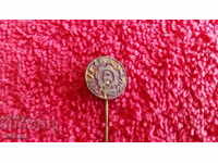Old rare badge bronze pin GRMP BALCHIK drilling oil
