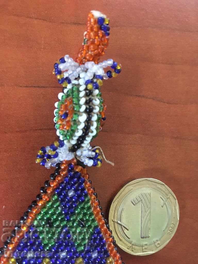 AMULET TOTEM EMBLEM SOUVENIR FULLY OF BEADS-1929 - 5 AMULET TOTEM EMBLEM SOUVENIR FULLY OF BEADS-1929 - 5